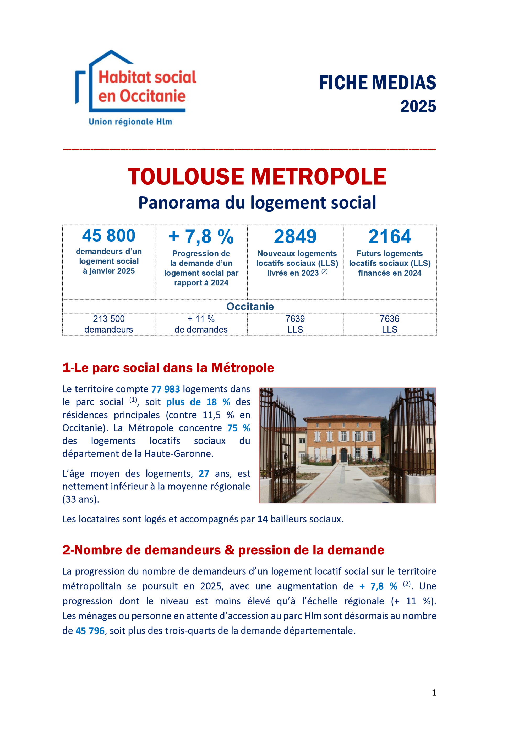 Fiche médias Toulouse Métropole 2025