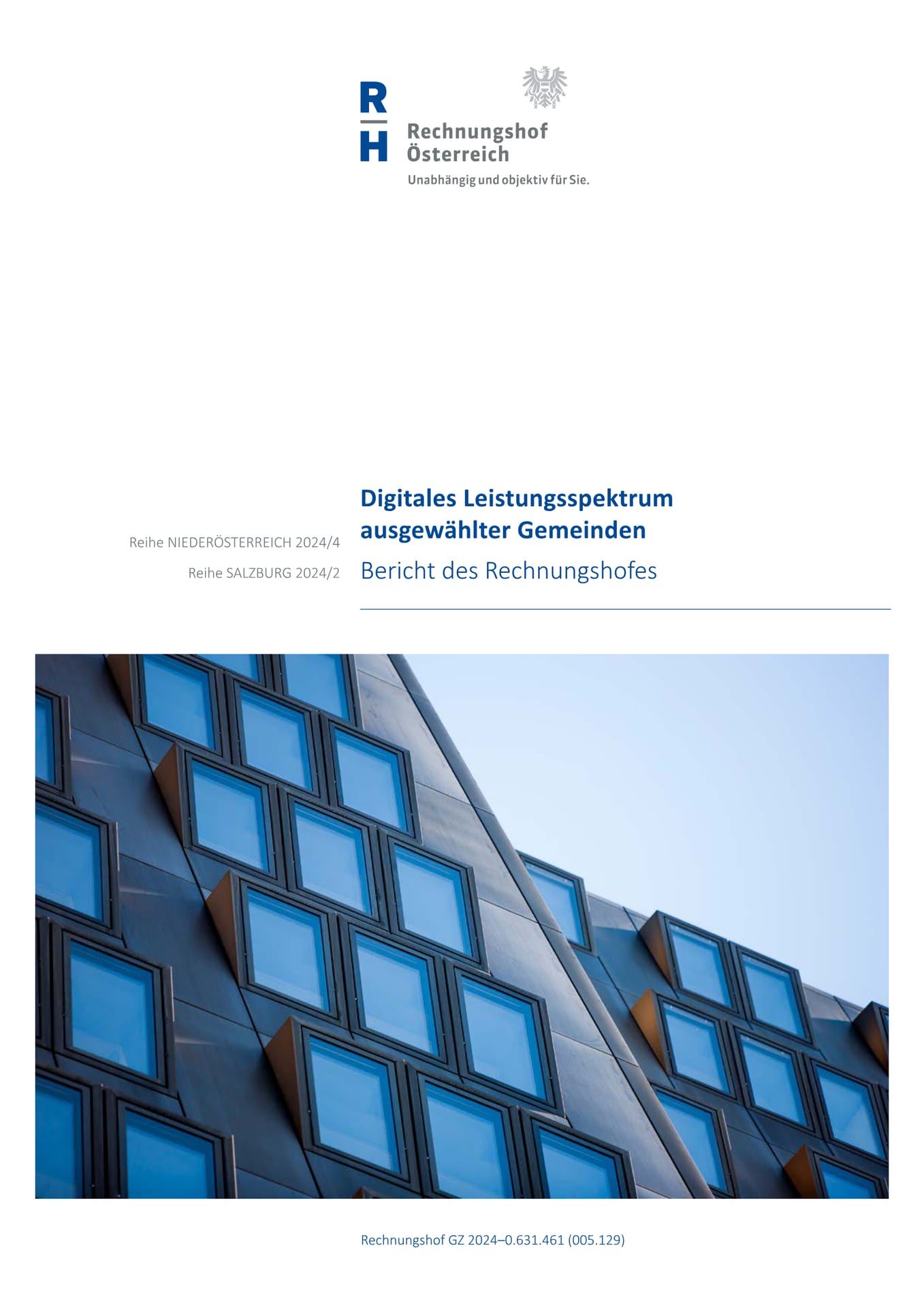 Digitales Leistungsspektrum ausgewählter Gemeinden — Bericht des Rechnungshofes (Reihe Niederösterreich 2024/4, Salzburg 2024/2)